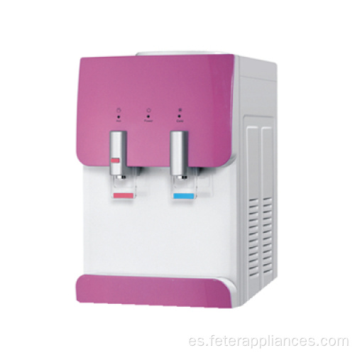 Dispensador de agua de sobremesa caliente fría OEM con muchos colores rosa azul